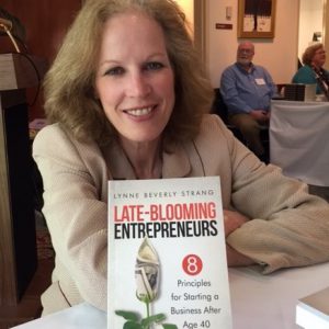 Lynne Strang Late Blooming Entrepreneurs blogger and her book